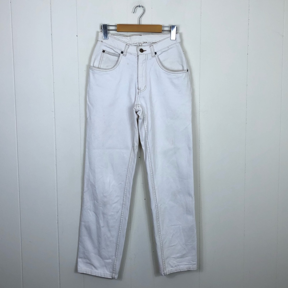 Vintage Blue Rodeo White Straight‎ Leg Jeans Sz 24